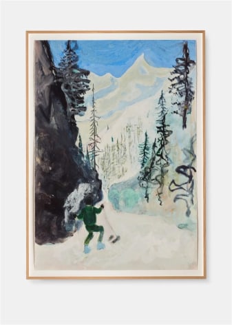 Peter Doig D1-1 Couloir 1, from Zermatt series, 2022