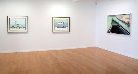 Installation view of&nbsp;Wayne Thiebaud: Paintings and Pastels, 2012