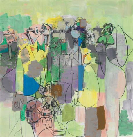 George Condo, Abstracted Figures, 2011