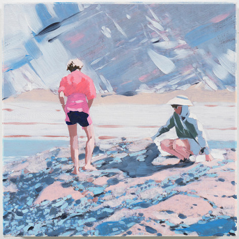 Isca Greenfield-Sanders Rock Cliff (Pink Sweater), 2018