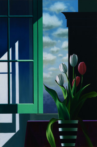 Bruce Cohen Five Tulips in Front of Window, 2020