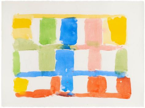 Stanley WhitneyUntitled, 2014Gouache on paper22 1/2 x 30 inches