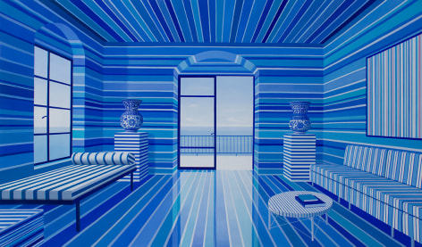 Blue Striped Room, 2017