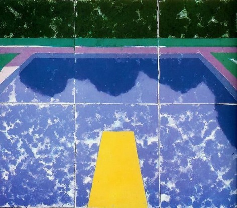 David Hockney Swimming Pool with Reflection (Paper Pool 5)