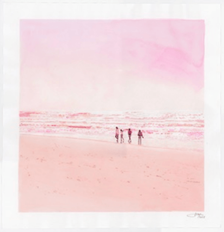 Isca Greenfield-Sanders Pink Beach (Four Figures), 2024