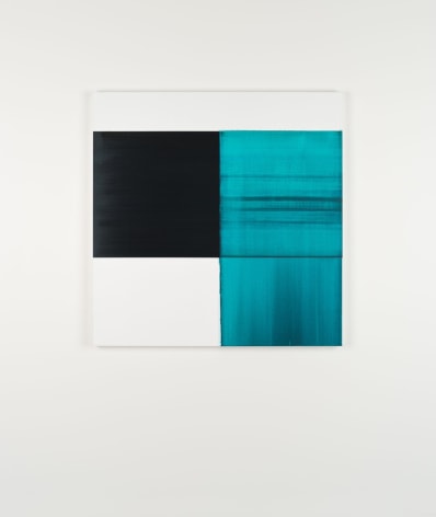 Callum Innes Exposed Painting Caribbean Turquoise, 2024