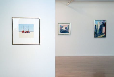 Installation view of&nbsp;Wayne Thiebaud: Paintings and Pastels, 2012
