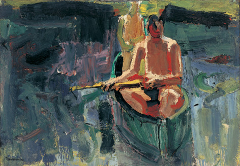 David Park Canoe 1957 oil on canvas 36 1/4 x 51 1/2 inches