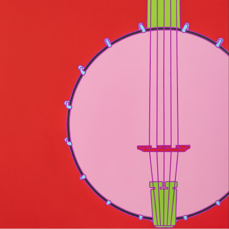Michael Craig-Martin Untitled (banjo fragment red), 2023