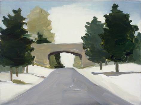 Maureen Gallace, Merritt Parkway, Winter, 2003