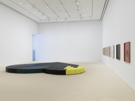 Installation view: Valentin Carron,&nbsp;Sing Loud And Walk Fast, 303 Gallery, New York, 2019, Photo: John Berens