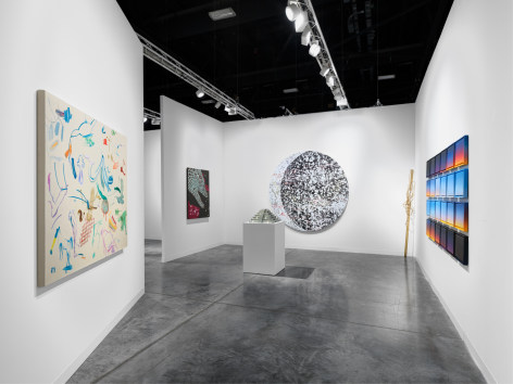 Installation view: Art Basel Miami Beach, 2024, Miami Beach Convention Center, 303 Gallery, Booth D26. Photo: Dan Bradica