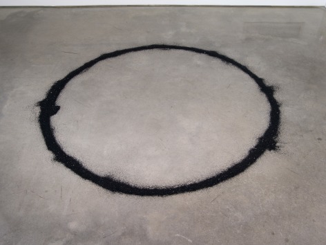 Kim Gordon, Black Glitter Circle, 2008