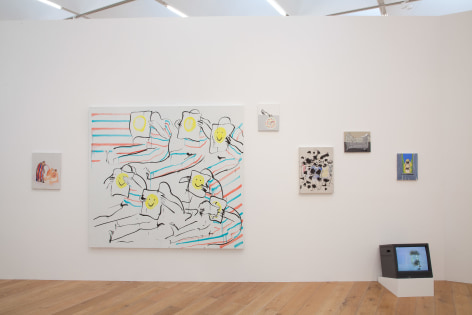 Installation view: Tala Madani, Nottingham Contemporary, 2014
