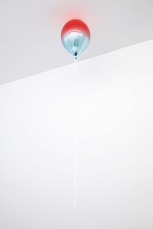 Jeppe Hein, Dark Red and Light Blue Mirror Balloon
