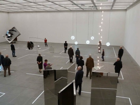Jeppe Hein, Installation view: 1 X MUSEUM, 10 X ROOMS, 1 X WORKS, Neues Museum N&uuml;rnberg, Germany, 2010
