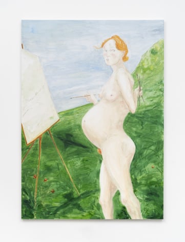 Tanya Merrill, Helene pregnant, painting