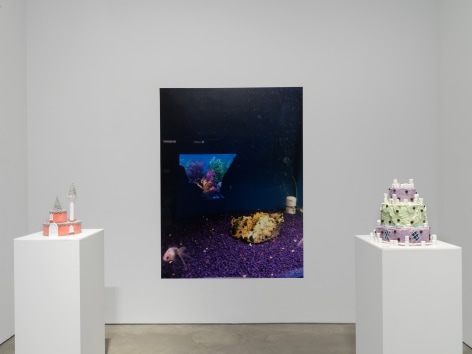 Installation view, Viewing Room: Gina Fischli, 303 Gallery, New York, 2020. Photo: John Berens, 
