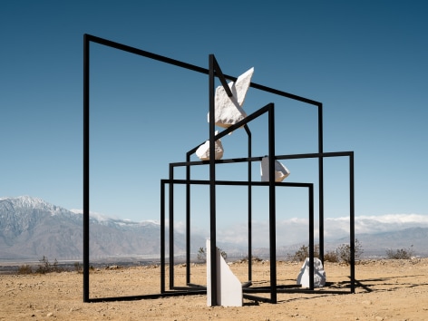 Alicja Kwade,&nbsp;ParaPivot (sempiternal clouds),&nbsp;2021, Installation view: Desert X 2021