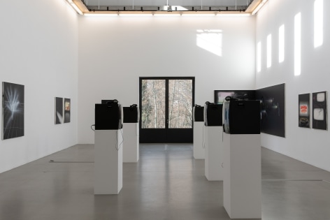 Installation view: Tala Madani, Oven Light, Portikus, Frankfurt, 2019
