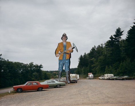 Stephen Shore, Norway, Michigan, &quot;Big John&quot;, Iron Mountain Iron Mine, July 9, 1973