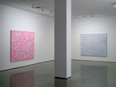 Sue Williams, Installation view, 303 Gallery, 2005