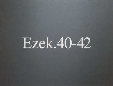 Rodney Graham, Ezek. 40-42, 1992