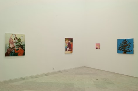 Installation view: Tala Madani, Rear Projection, Centro Andaluz de Arte Contempor&aacute;neo, Seville, 2014