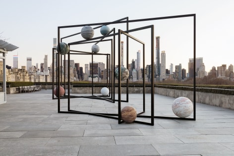 Alicja Kwade, ParaPivot, Installation view:&nbsp;The Roof Garden Commission, The Metropolitan Museum of Art, New York, 2019