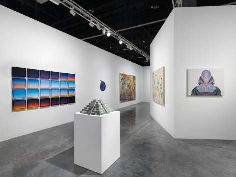 Installation view: Art Basel Miami Beach, 2024, Miami Beach Convention Center, 303 Gallery, Booth D26. Photo: Dan Bradica
