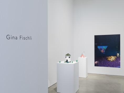 Installation view, Viewing Room: Gina Fischli, 303 Gallery, New York, 2020. Photo: John Berens, 

