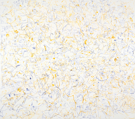 Sue Williams, Large Blue Gold and Itchy, 1996