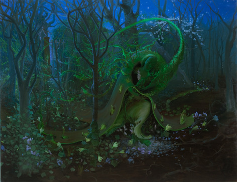 Inka Essenhigh, Green Goddess I, 2009