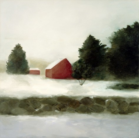 Maureen Gallace, Icy Stone Wall, Easton, CT, 1997