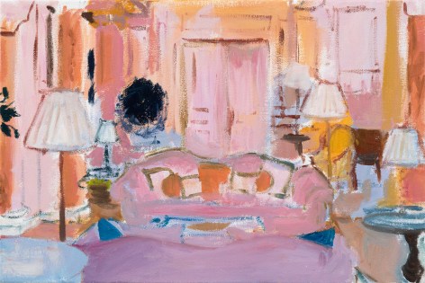 Karen Kilimnik, the royal suite - drawing room, hotel de Paris, Monaco, 2015