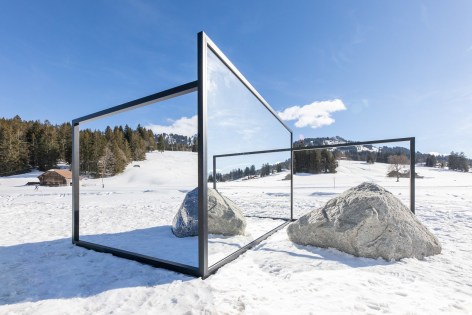 Installation view:&nbsp;Alicja Kwade, Echoes,&nbsp;Elevation 2022 Gstaad.&nbsp;Photograph by Andrea Furger.