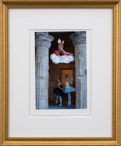 Karen Kilimnik, the Zephyr of the East, playing the gypsy princess, appears to the swan princesses at Luxor