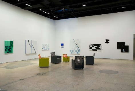 Mary Heilmann, Two-Lane Blacktop, Installation at 303 Gallery, 2009