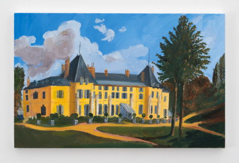 Karen Kilimnik, the summer house of Apollo in the French countryside outside of Paris, 2016