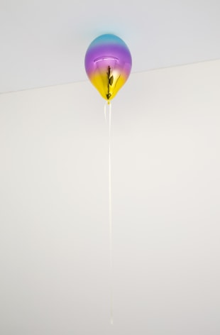 Jeppe Hein, Light Blue, Medium Purple and Dark Yellow Mirror Balloon