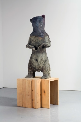Anne Chu, Single Bear (aluminum and bronze), 2008