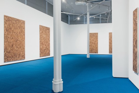 Jacob Kassay, Installation view: Footage, Hallwalls Contemporary Art Center, Buffalo, 2019
