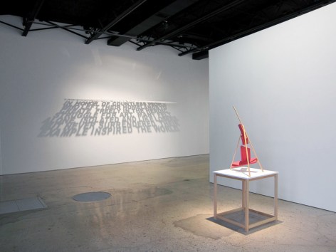 The Art of Climbing Mountains, Installation at 303 Gallery, 2011