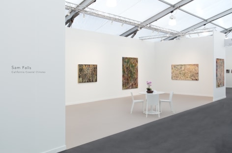Installation view:&nbsp;Sam Falls, California Coastal Climates, Frieze Los Angeles, 2025, 303 Gallery, Booth B14. Photo: Sebastiano Pellion di Persano