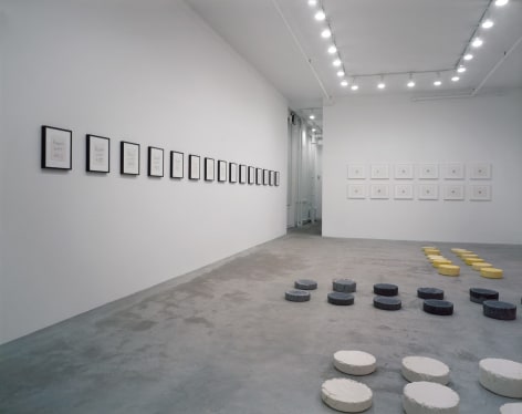 Installation view: David Cabrera, 303 Gallery, New York, 1989