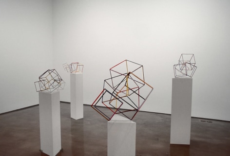 Liz Larner, Installation view: East of What?, 303 Gallery, 2003