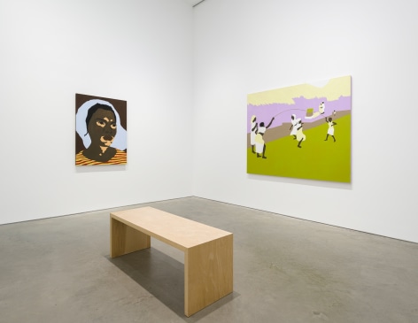 Exhibition view:&nbsp;Cassi Namoda, A gentle rain is dying&nbsp;, 303 Gallery, New York, 2023. Photo: Justin Craun
