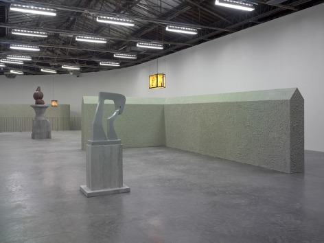 Valentin Carron, Installation view: Pergola: Monsieur Palais de Tokyo, Paris, 2010