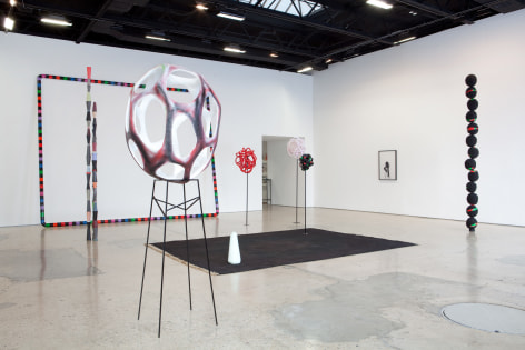 Eva Rothschild, The Heart of the Thousand-Petalled Lotus, Installation at 303 Gallery, 2011