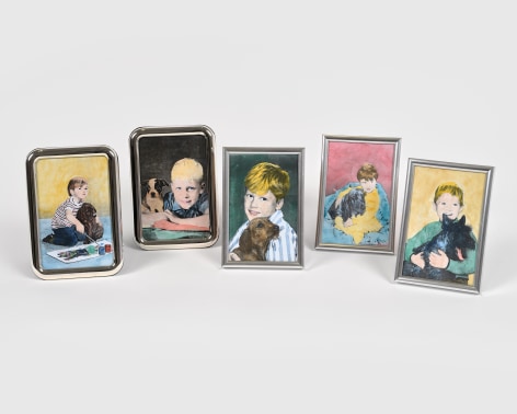 Hans-Peter Feldmann, 5 hand colored portraits of children